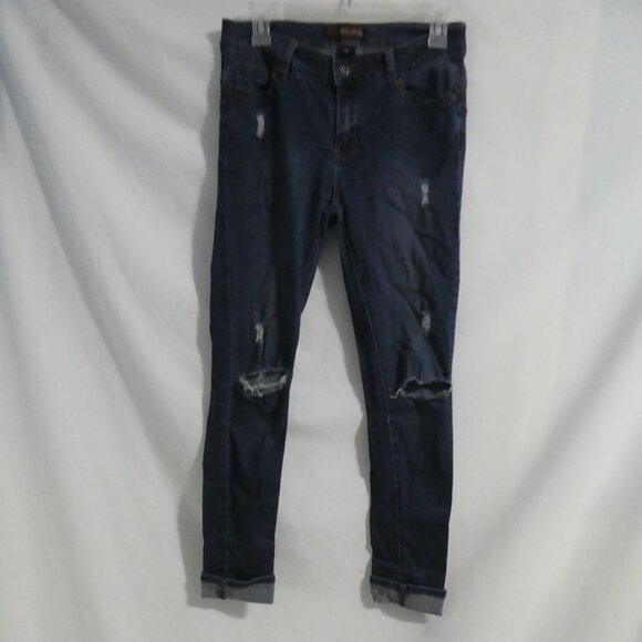 WAX JEAN | size 7 | Distressed Blue Denim | Cotton Blend | NWOT - Picture 1 of 16